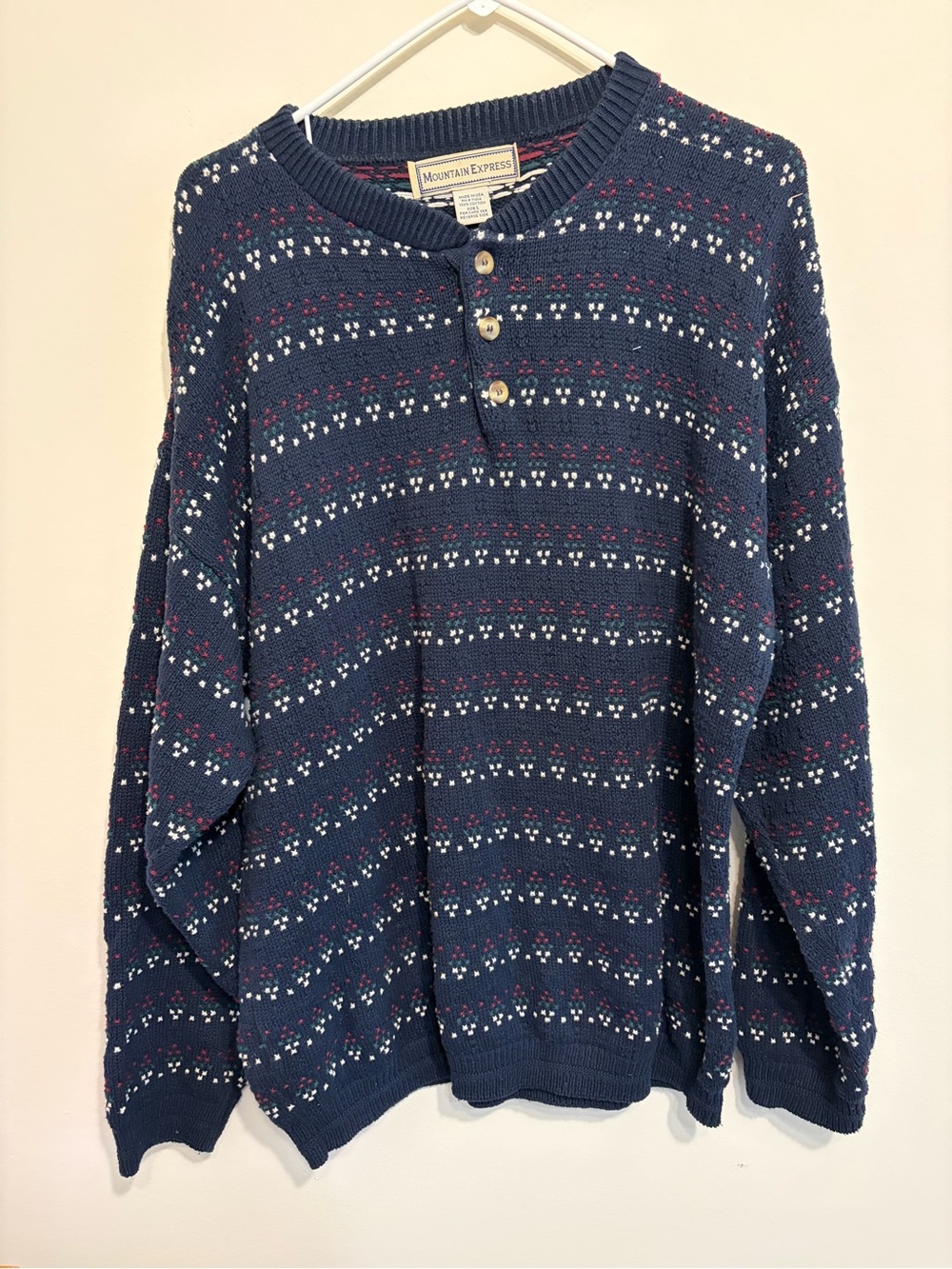 Mountain Express 100% CottonGrandpa Sweater